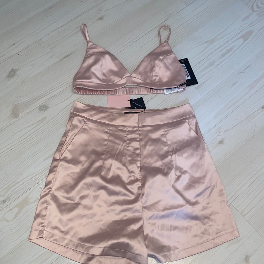 PLT satin short set